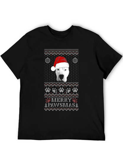 Merry Pawsmas Dog Christmas Sweater T-Shirt