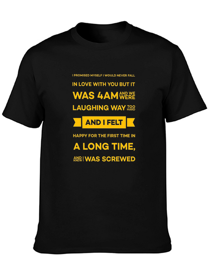Humorous Graphic Tee - I Was Screwed