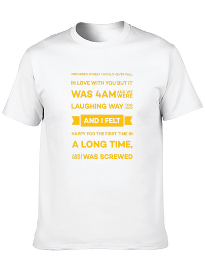 Humorous Graphic Tee - I Was Screwed