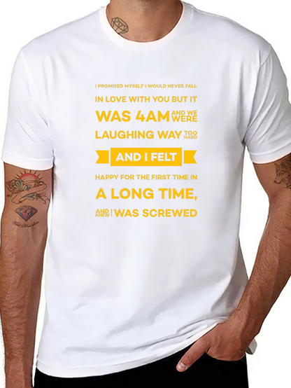 Humorous Graphic Tee - I Was Screwed