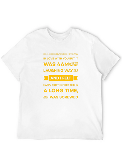 Humorous Graphic Tee - I Was Screwed