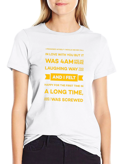 Humorous Graphic Tee - I Was Screwed
