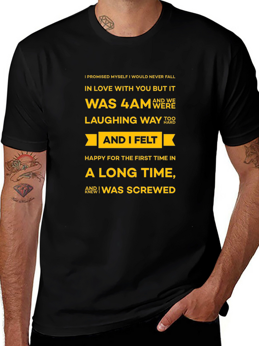 Humorous Graphic Tee - I Was Screwed