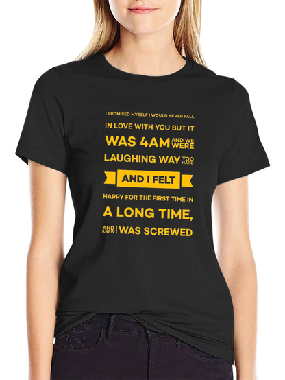 Humorous Graphic Tee - I Was Screwed