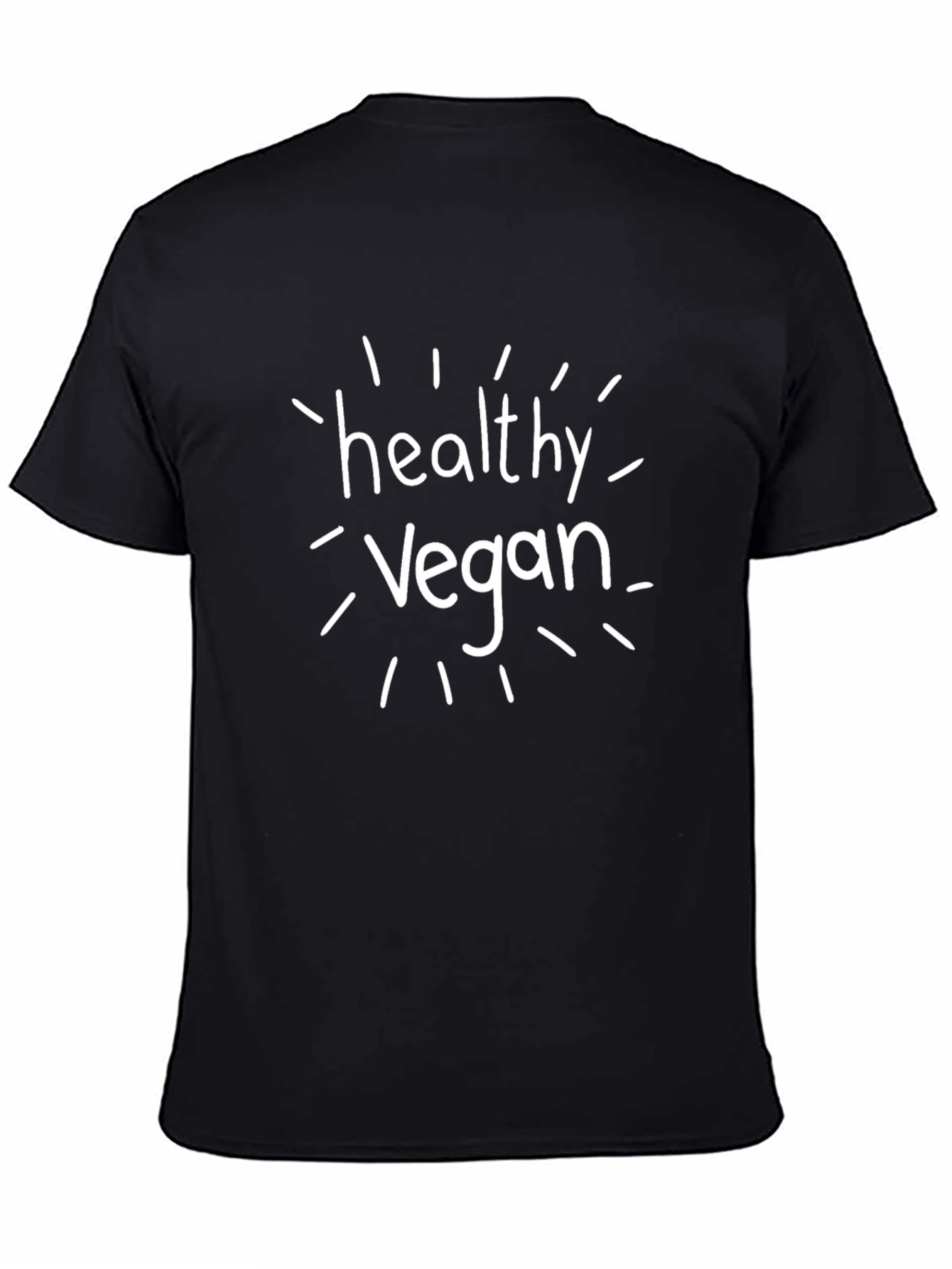 Healthy Vegan Black T-Shirt
