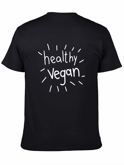 Healthy Vegan Black T-Shirt