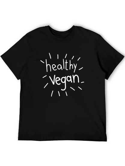 Healthy Vegan Black T-Shirt