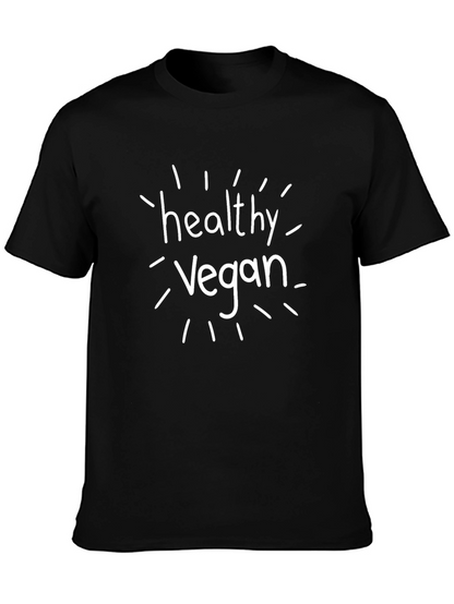 Healthy Vegan Black T-Shirt