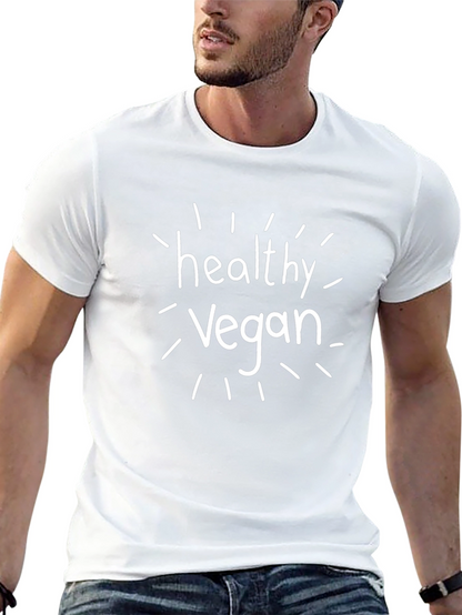 Healthy Vegan Black T-Shirt