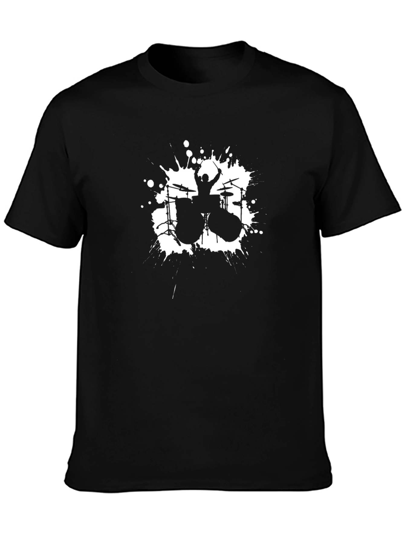 Drummer T-Shirt - Black Graphic Tee