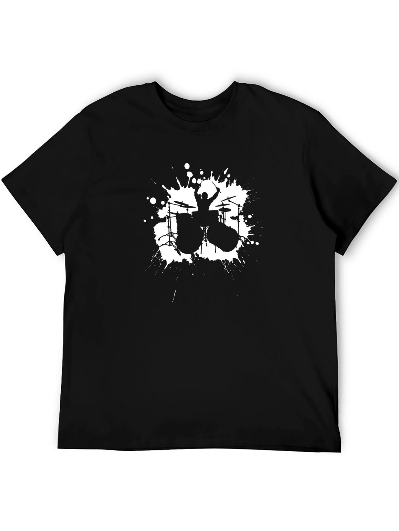 Drummer T-Shirt - Black Graphic Tee