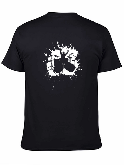 Drummer T-Shirt - Black Graphic Tee