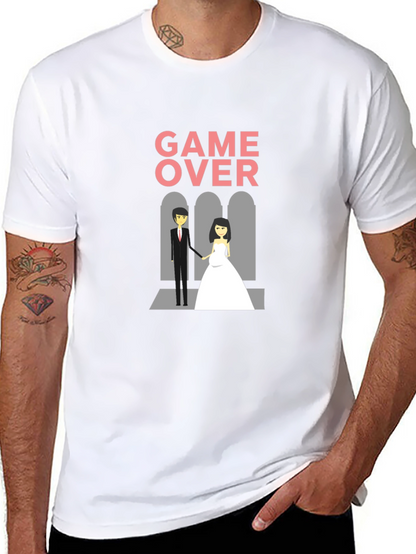 Game Over Wedding Graphic T-Shirt