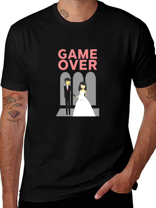 Game Over Wedding Graphic T-Shirt
