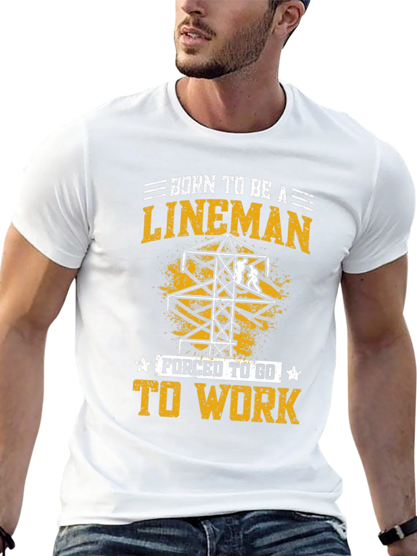 Born To Be a Lineman Graphic Tee