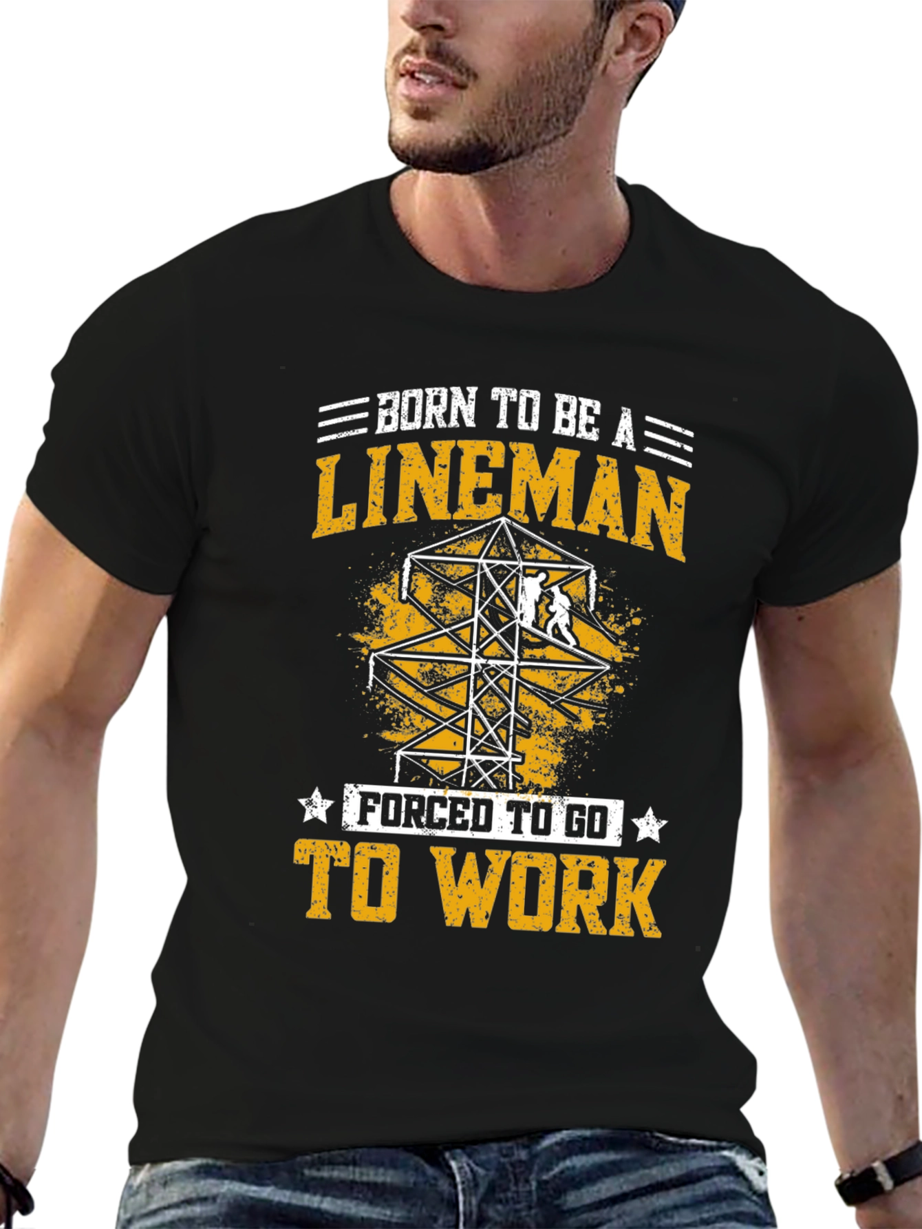 Born To Be a Lineman Graphic Tee