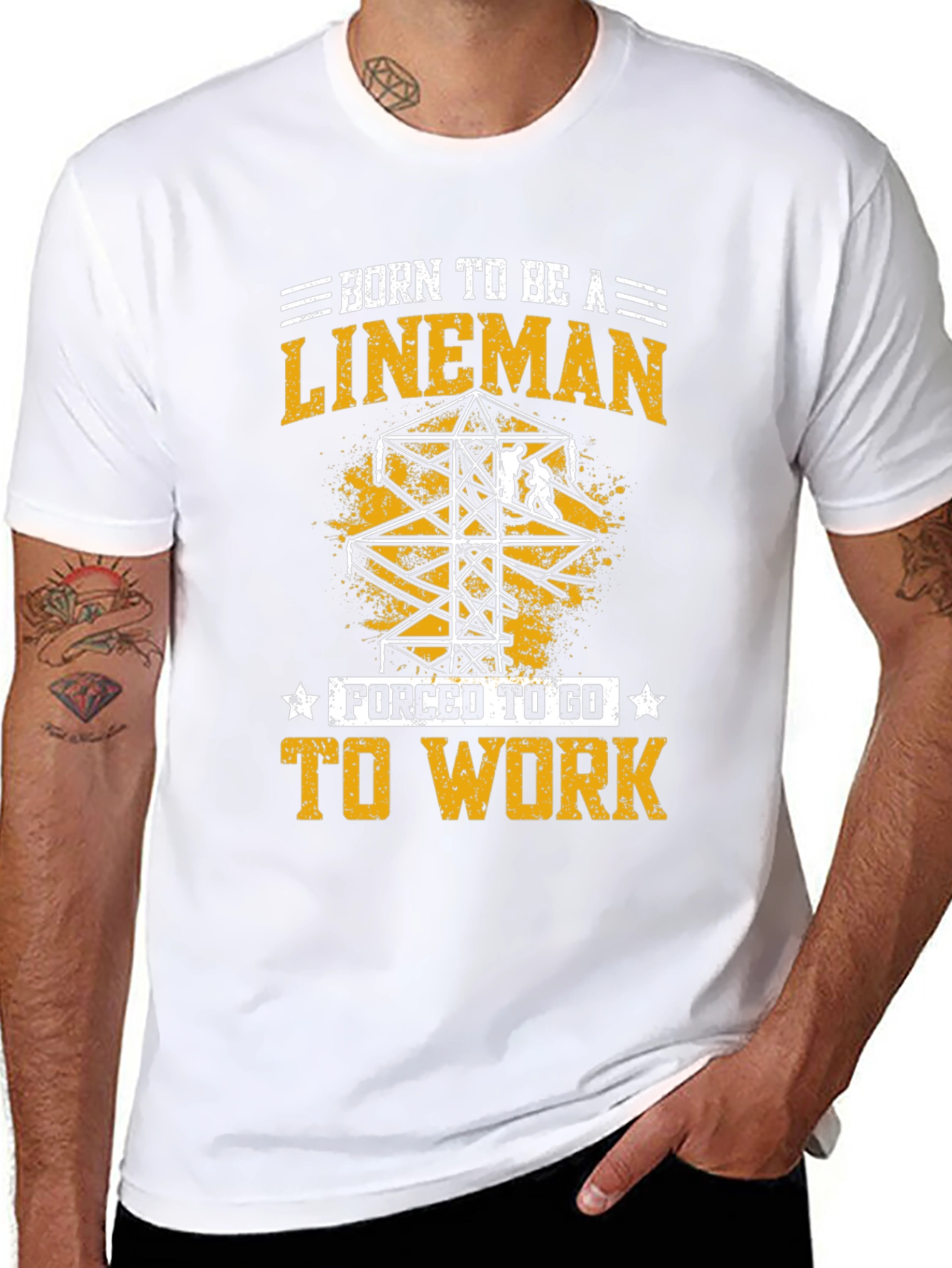 Born To Be a Lineman Graphic Tee