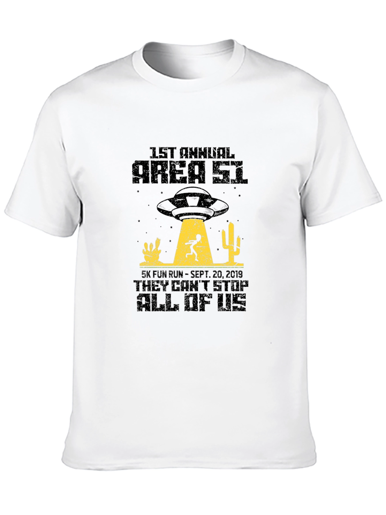 Area 51 5K Fun Run Black T-Shirt