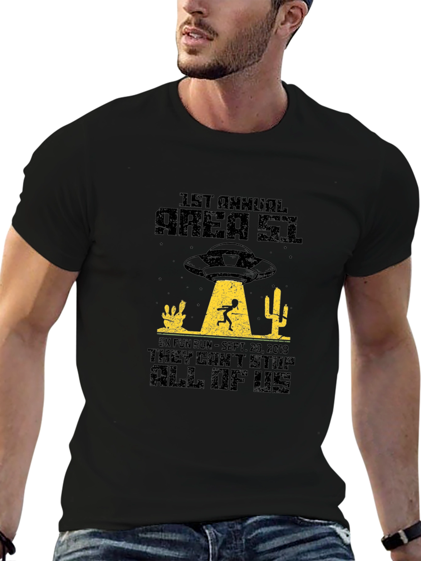 Area 51 5K Fun Run Black T-Shirt