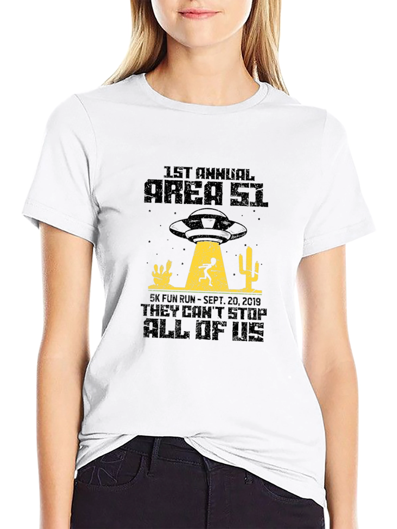 Area 51 5K Fun Run Black T-Shirt