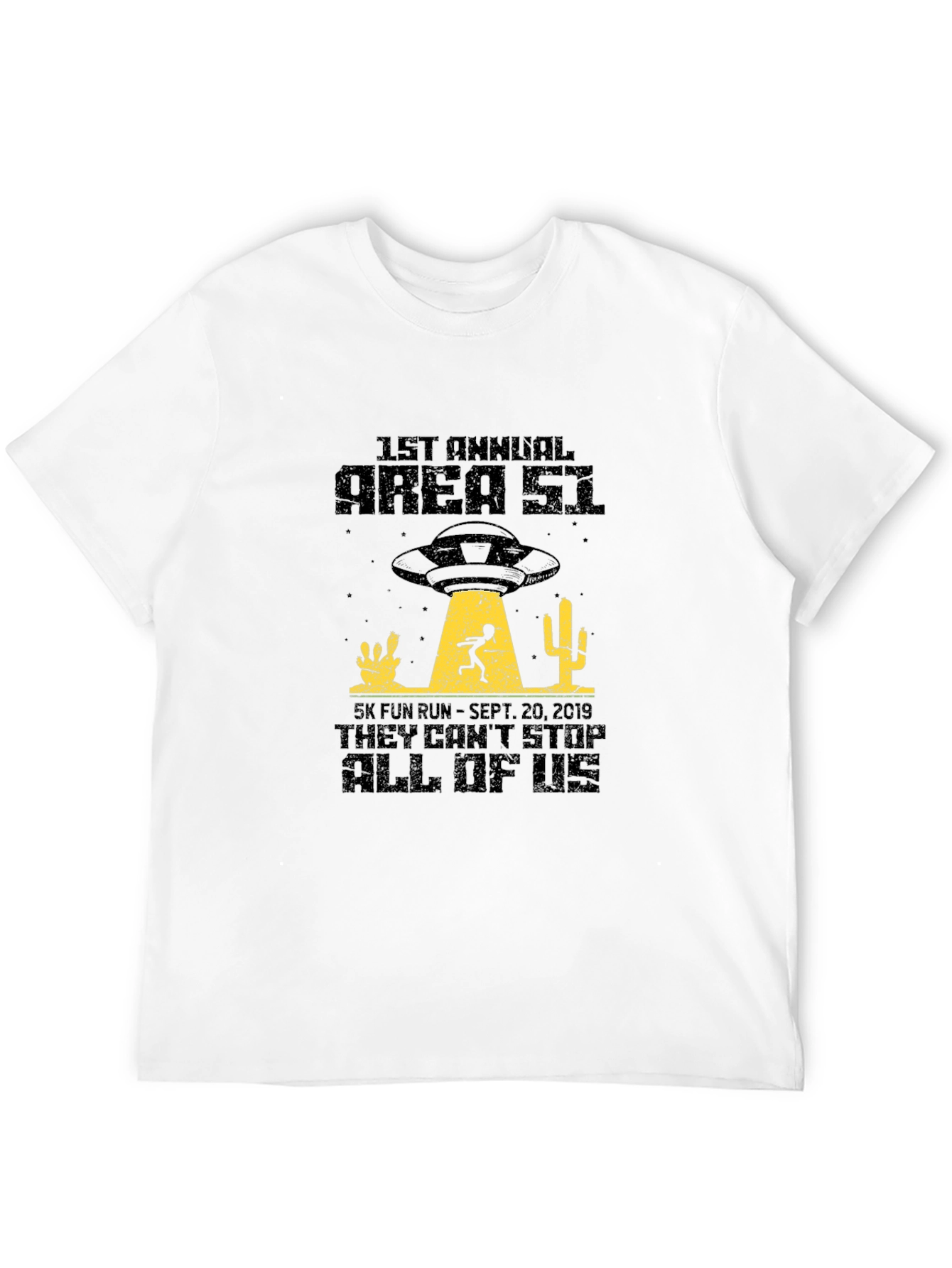 Area 51 5K Fun Run Black T-Shirt