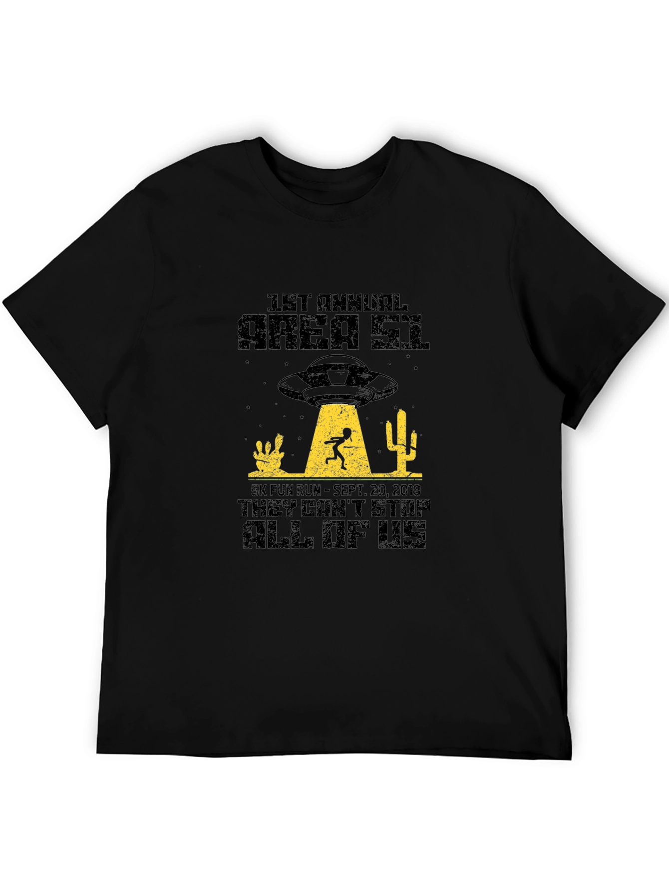 Area 51 5K Fun Run Black T-Shirt