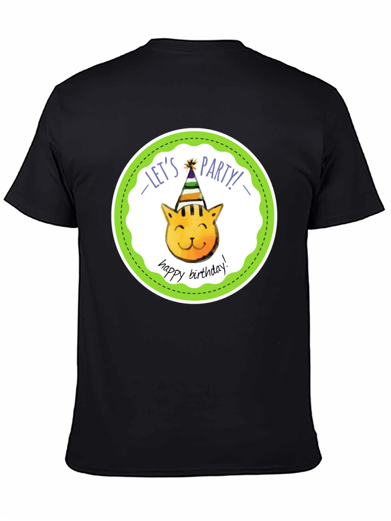 Lets Party Cat Birthday T-Shirt