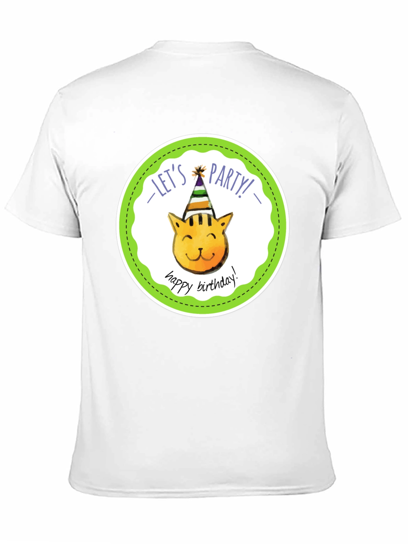 Lets Party Cat Birthday T-Shirt