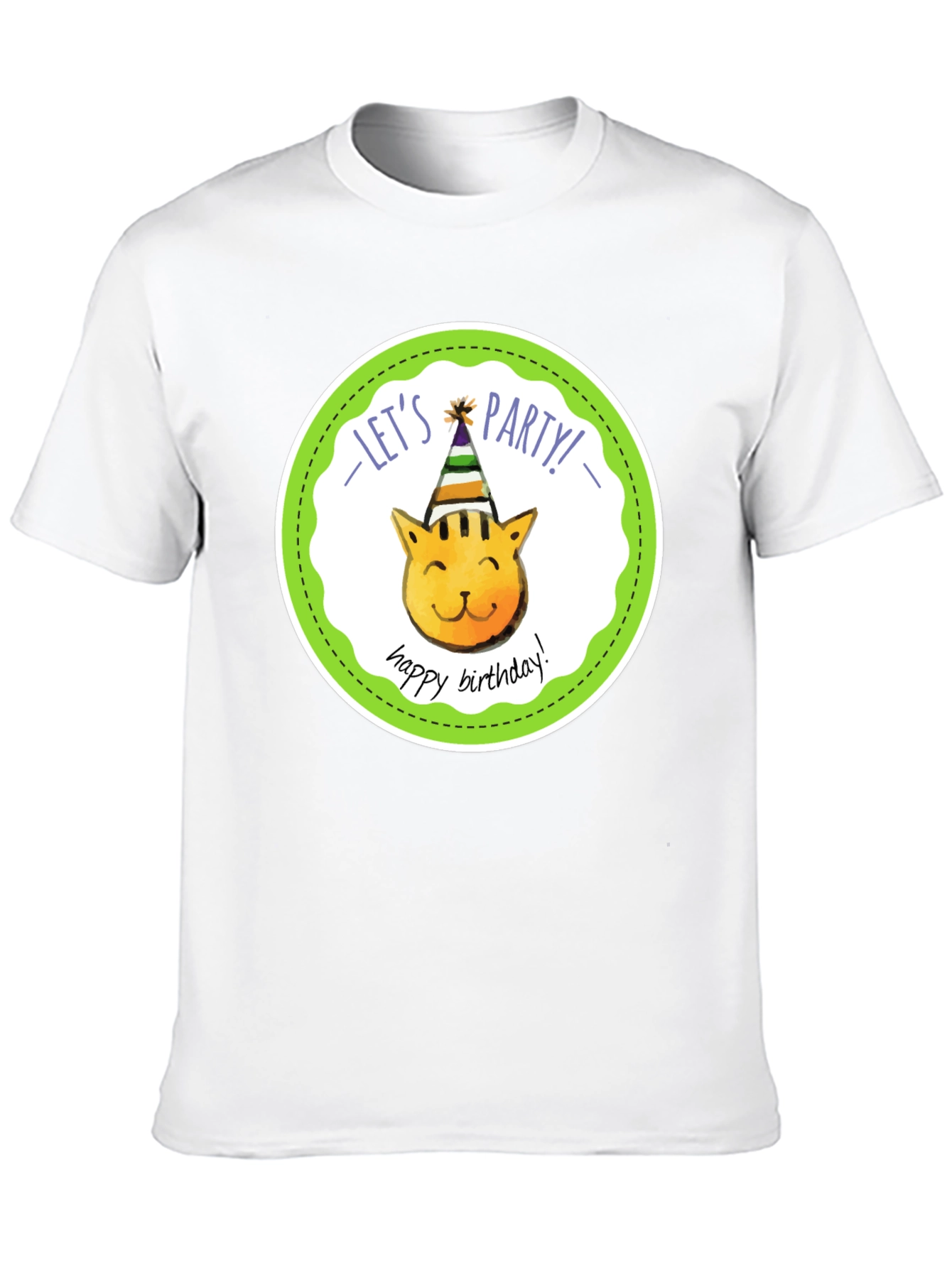 Lets Party Cat Birthday T-Shirt