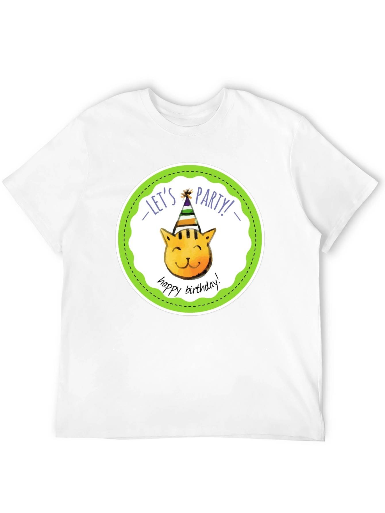 Lets Party Cat Birthday T-Shirt
