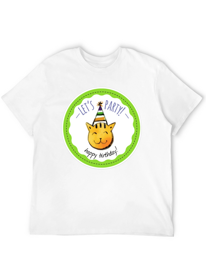 Lets Party Cat Birthday T-Shirt