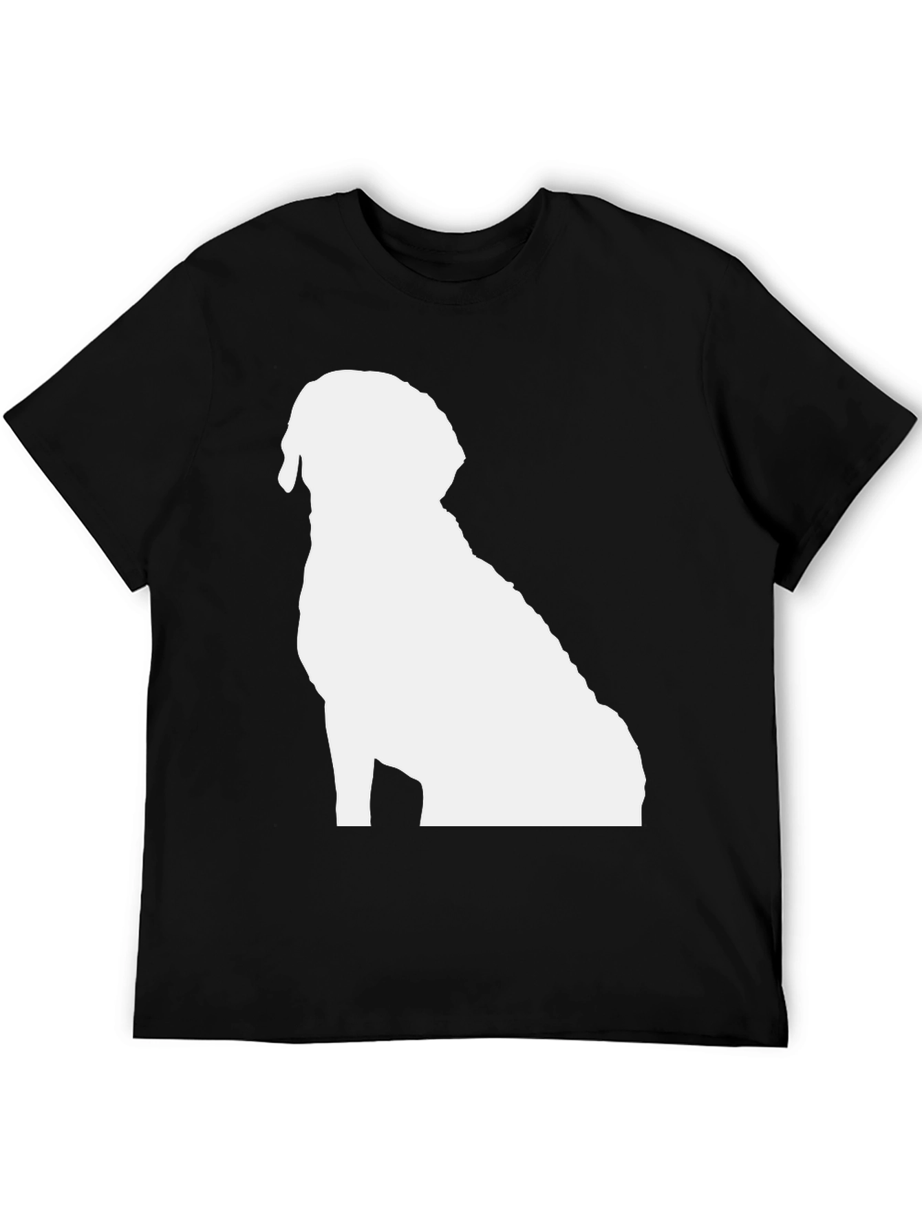 Dog Silhouette Black T-Shirt