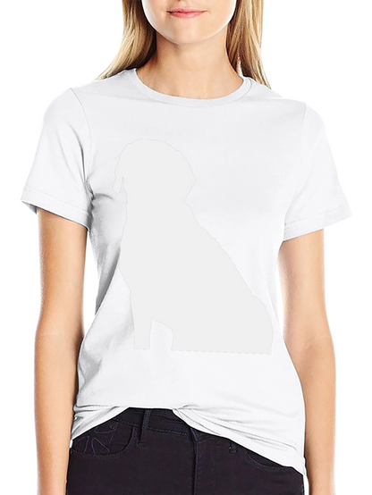 Dog Silhouette Black T-Shirt
