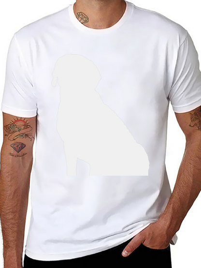 Dog Silhouette Black T-Shirt