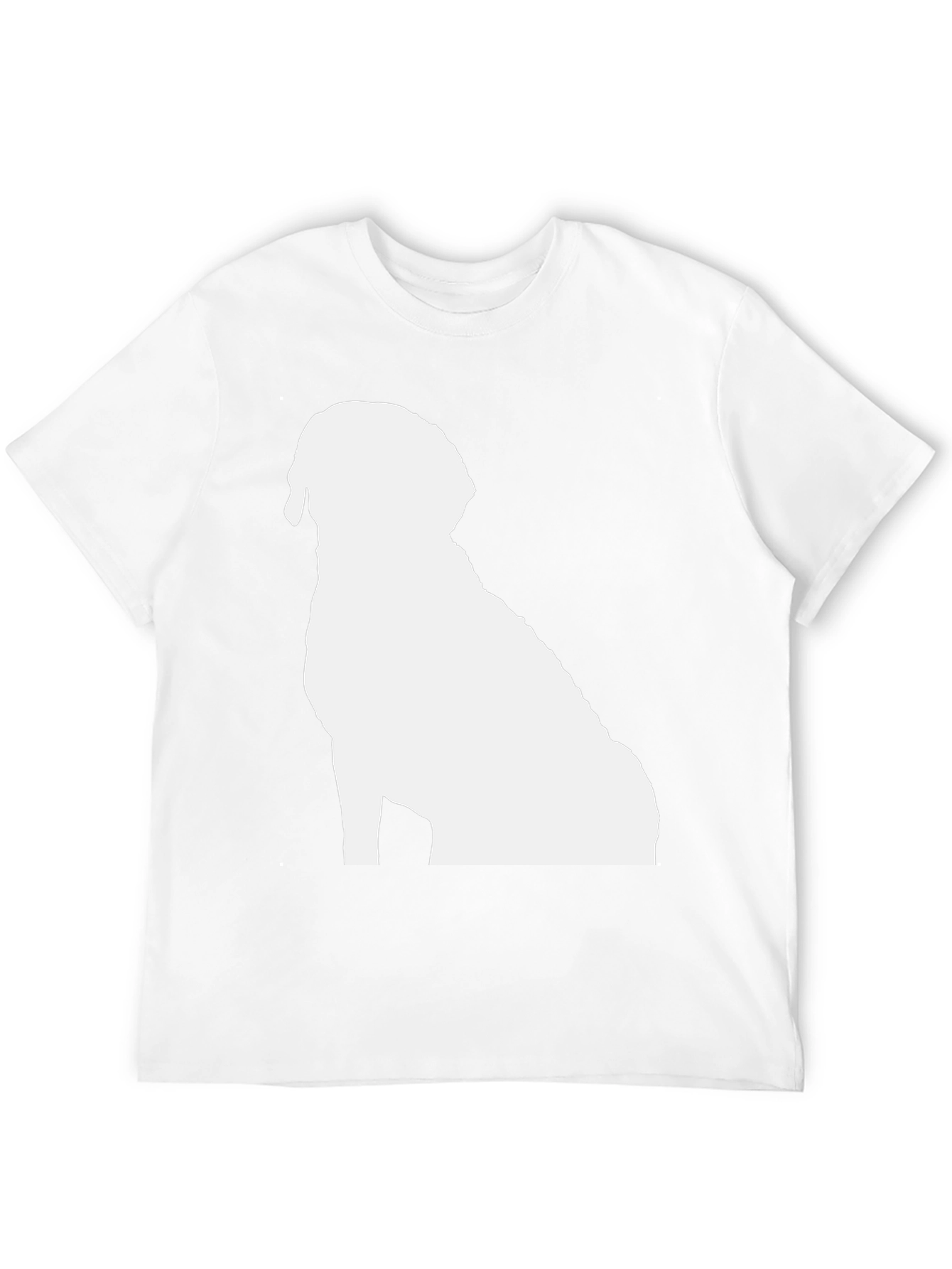 Dog Silhouette Black T-Shirt
