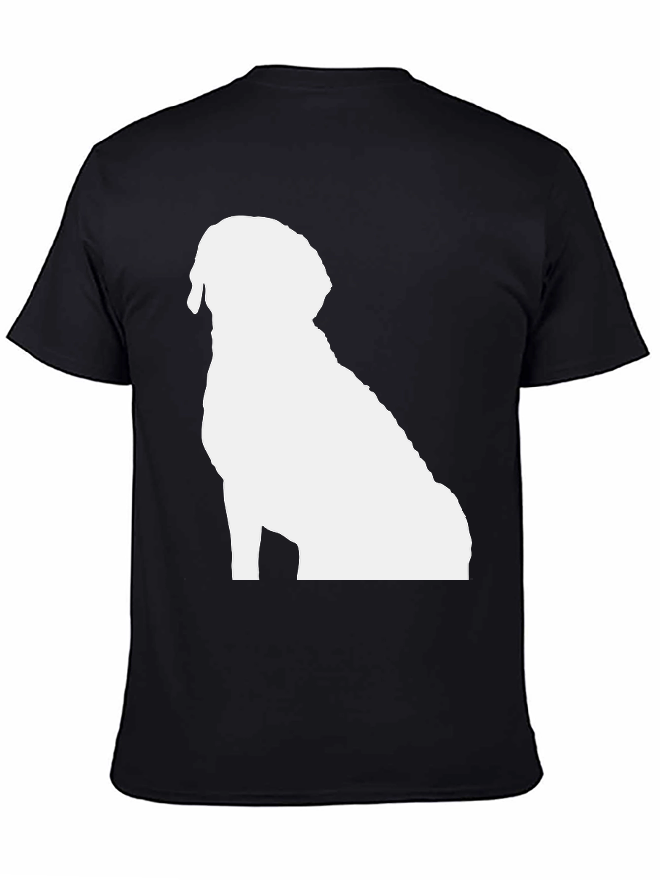 Dog Silhouette Black T-Shirt