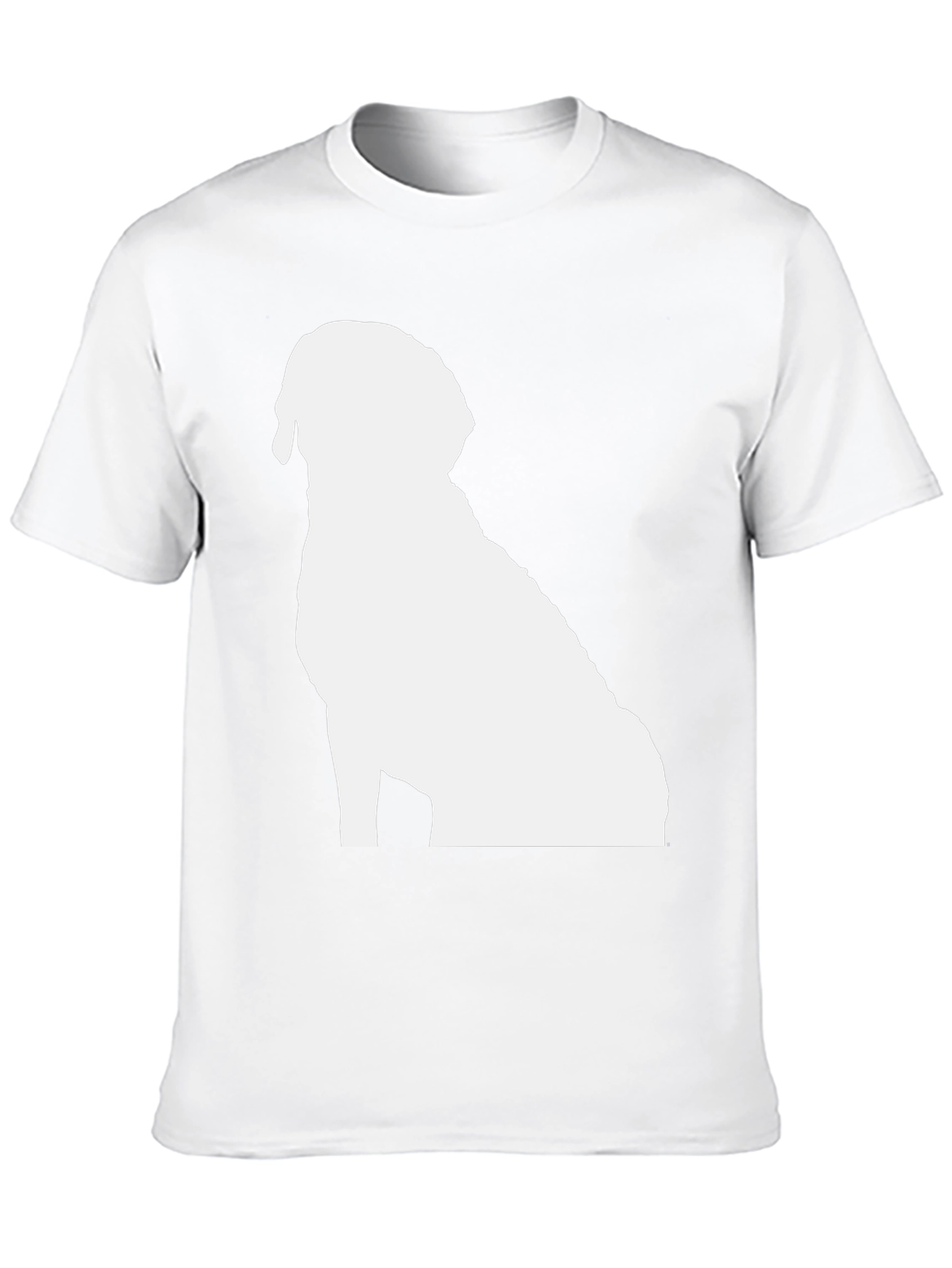 Dog Silhouette Black T-Shirt