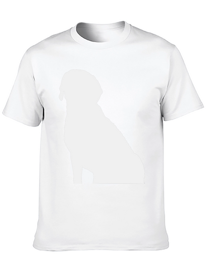Dog Silhouette Black T-Shirt