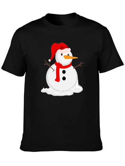 Melting Snowman Graphic Tee - Holiday Cheer