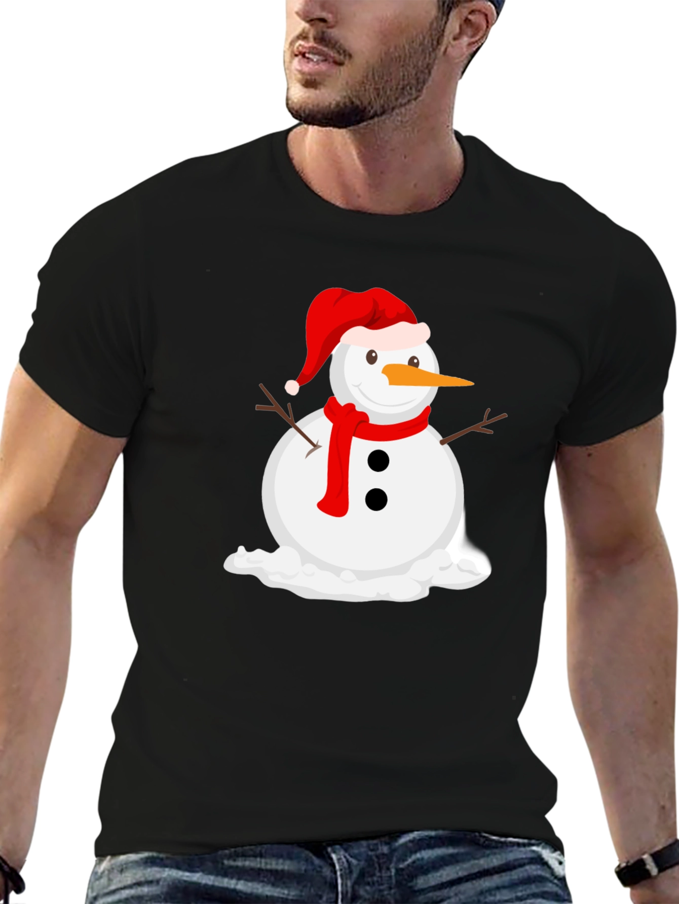 Melting Snowman Graphic Tee - Holiday Cheer