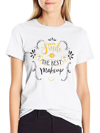 Smile is The Best Makeup Graphic Tee