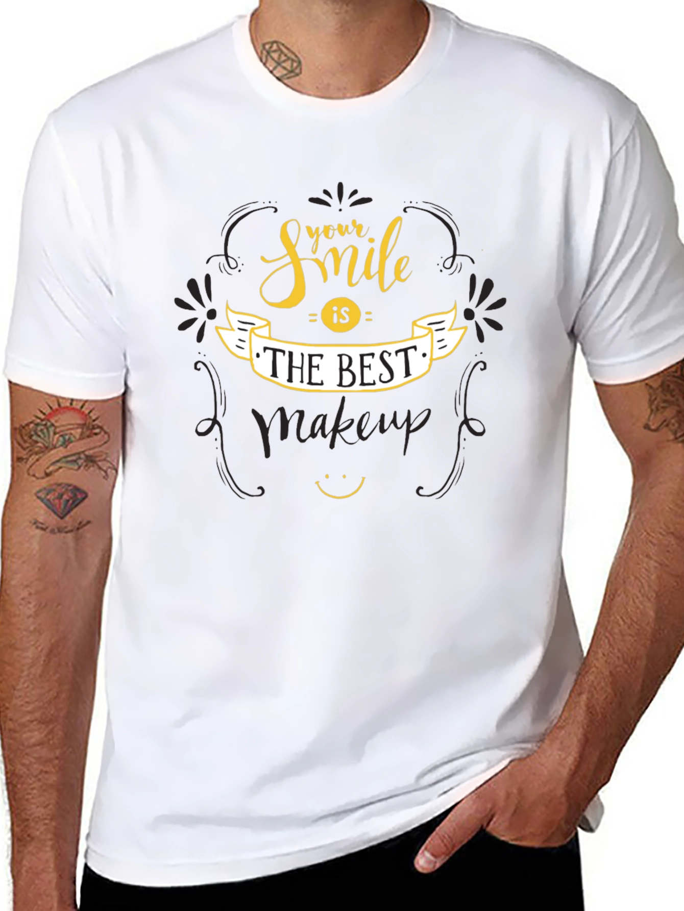 Smile is The Best Makeup Graphic Tee