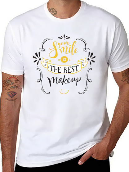 Smile is The Best Makeup Graphic Tee
