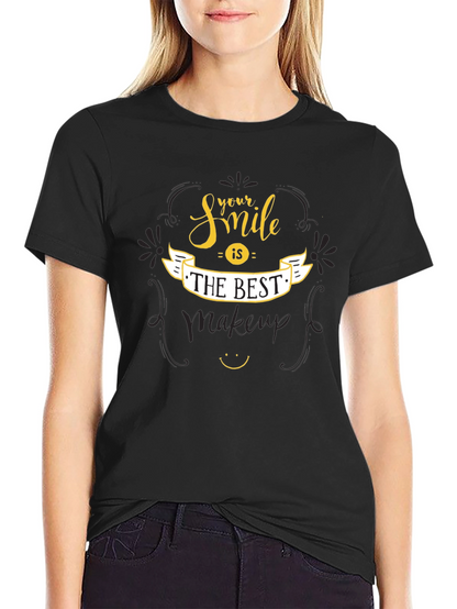 Smile is The Best Makeup Graphic Tee