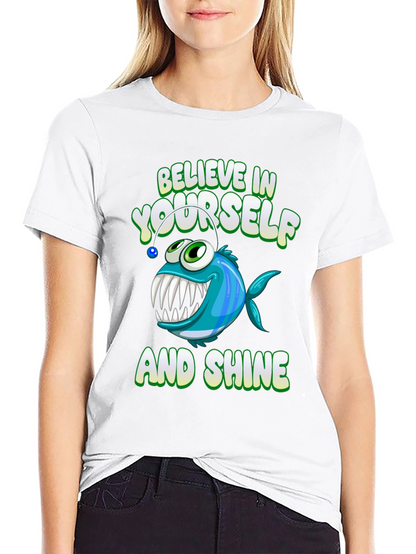 Believe In Yourself Angler Fish Graphic Tee