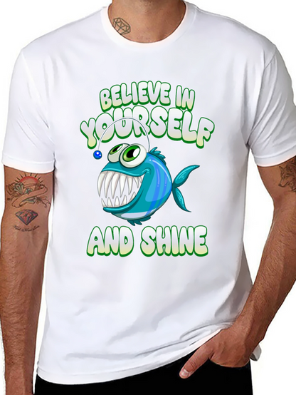 Believe In Yourself Angler Fish Graphic Tee