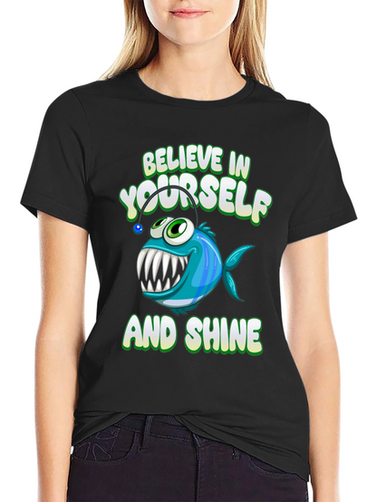 Believe In Yourself Angler Fish Graphic Tee