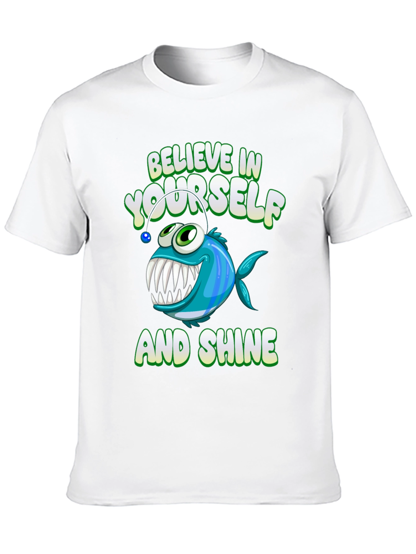 Believe In Yourself Angler Fish Graphic Tee