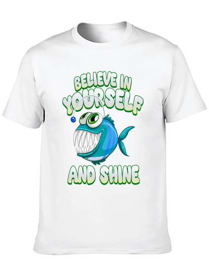 Believe In Yourself Angler Fish Graphic Tee