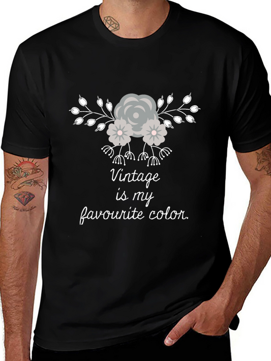 Vintage Style T-Shirt - Vintage is My Favourite Color